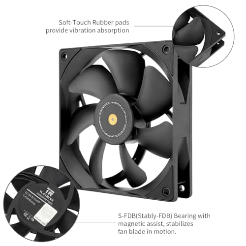 Thermalright TL-E12B V3 120mm Black 72.37 CFM PWM image