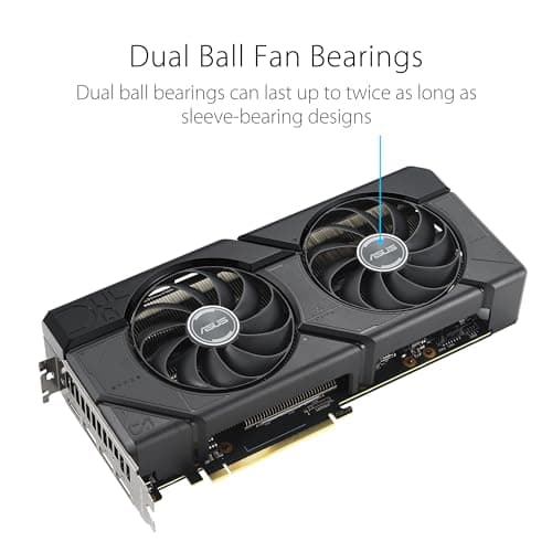 Asus Radeon RX 7800 XT DUAL OC 16GB GDDR6 Black image