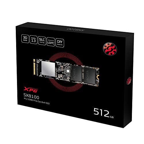 ADATA XPG SX8100 512GB M.2-2280 SSD PCIe 3.0 NVMe image
