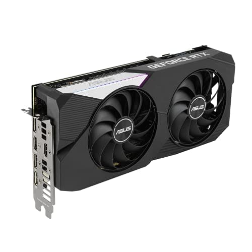 Asus DUAL OC V2 GeForce RTX 3060 Ti LHR 8GB GDDR6 Black / Silver image