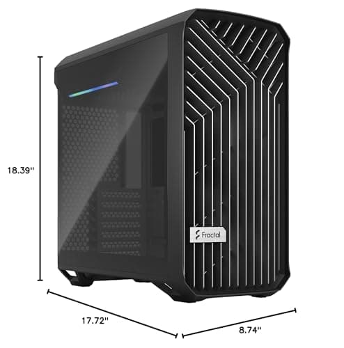 Fractal Design Torrent Compact ATX Mid Tower Black TG Dark Tint image