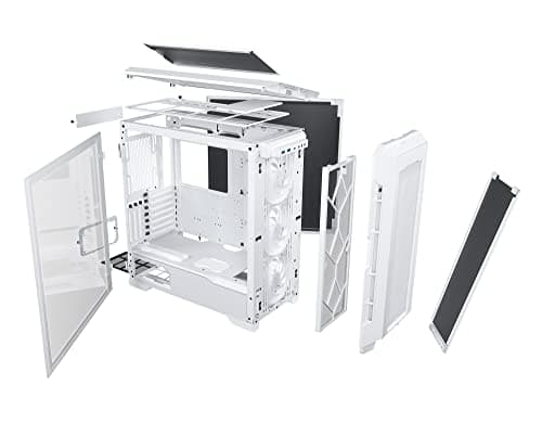Phanteks Eclipse P600S ATX Mid Tower White Tempered Glass Side Panel, USB 3.2 Gen 2 Type-C, USB 3.2 Gen 1 Type-A Front Panel image