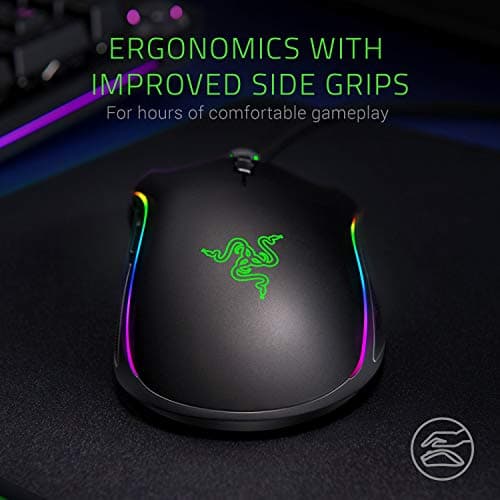 RAZER MAMBA ELITE: 5G True 16,000 DPI Optical Sensor - 9 Programmable Buttons - Ergonomic Form Factory - Razer Chroma Enabled - Esports Gaming Mouse (Renewed) image