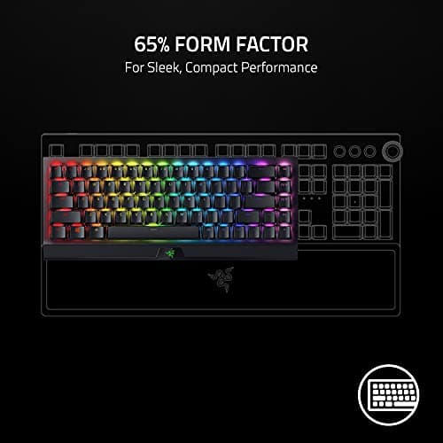 Razer BlackWidow V3 Mini HyperSpeed Phantom Edition RGB Bluetooth/Wireless/Wired Razer Green Mechanical Gaming Keyboard image