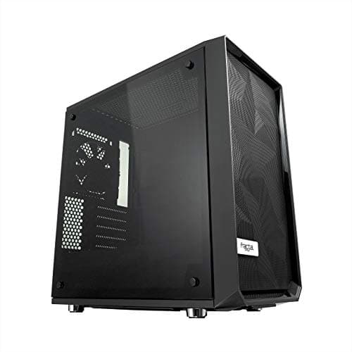 Fractal Design Meshify C Mini Micro ATX Mini Tower Black with Tinted Tempered Glass Side Panel and USB 3.2 Gen 1 Type-A image