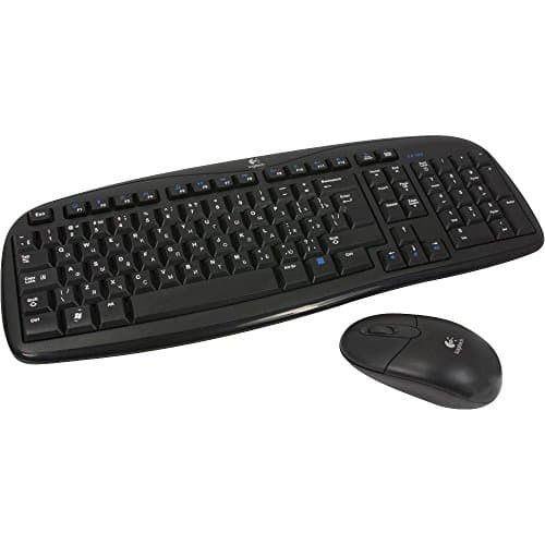 Logitech EX 100 Cordless Desktop Wireless Standard Keyboard With Optical Mouse image