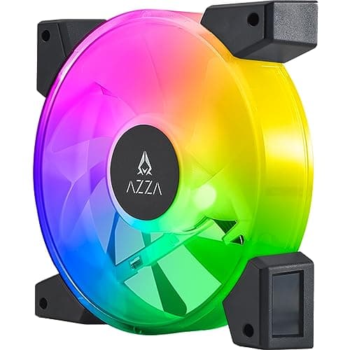 Azza Hurricane III Digital 120mm White Addressable RGB PWM 49.1 CFM image
