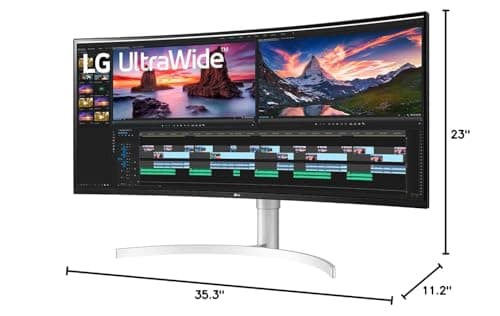 LG 38BN95C-W 38" 3840x1600 144Hz Nano IPS Curved Monitor image