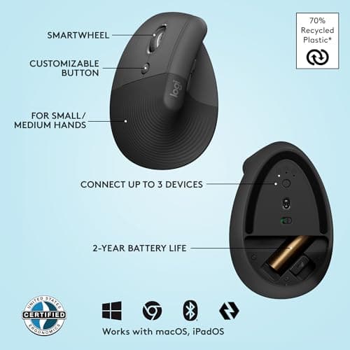 Logitech LIFT Bluetooth Wireless Optical Mouse image