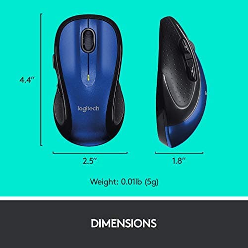 Logitech M510 Blue Wireless Laser Mouse image