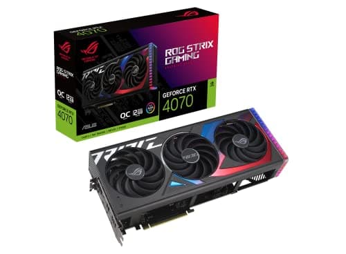 Asus ROG STRIX GAMING OC GeForce RTX 4070 12GB GDDR6X Black / Red image