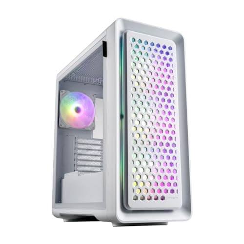 FSP Group CUT593P ATX Full Tower White with Tempered Glass Side Panel, USB 3.2 Gen 2 Type-C USB 3.2 Gen 1 Type-A, and Dimensions 500 x 230 x 544 main image