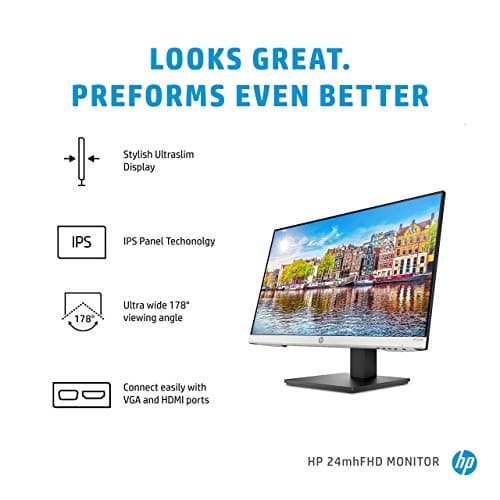 HP 24mh 23.8" 1080p 60Hz IPS Monitor image