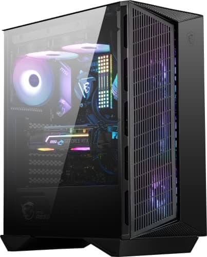 MSI MPG GUNGNIR 111R ATX Mid Tower Black Tempered Glass Side Panel image