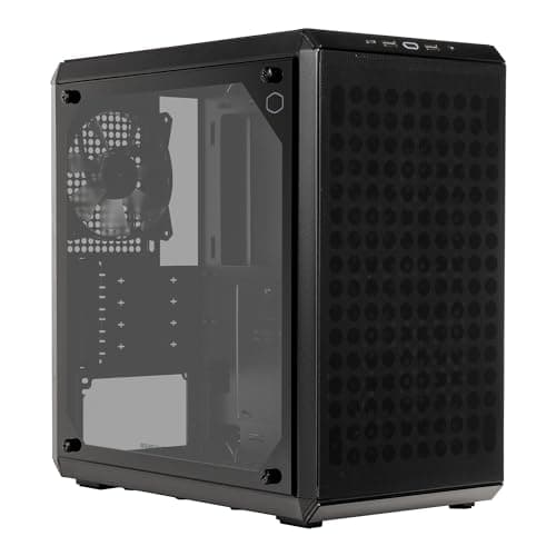 Cooler Master Q300L V2 MicroATX Mini Tower Black Tempered Glass Side Panel image