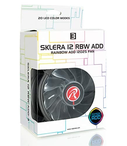 RAIJINTEK IRIS 120mm White / Black Addressable RGB PWM 35.8 CFM 3-Pack image