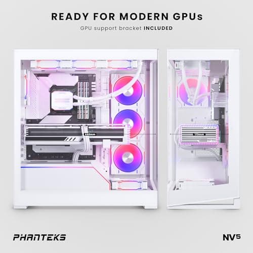 Phanteks NV5 ATX Mid Tower White Tempered Glass image