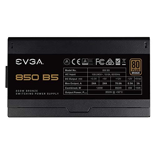 EVGA 850 B5 Black 850W Fully Modular 80+ Bronze Certified image