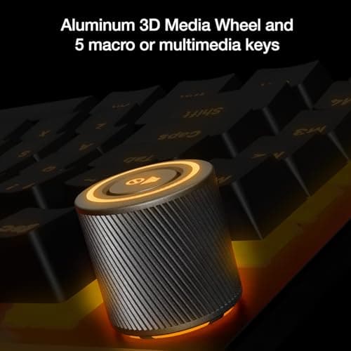 be quiet! Light Mount RGB Wired Silent Orange Linear Gaming Keyboard image