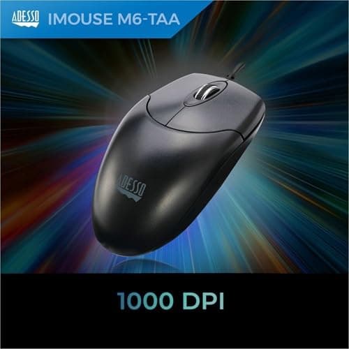 Adesso iMouse M6-TAA Wired Optical Mouse image