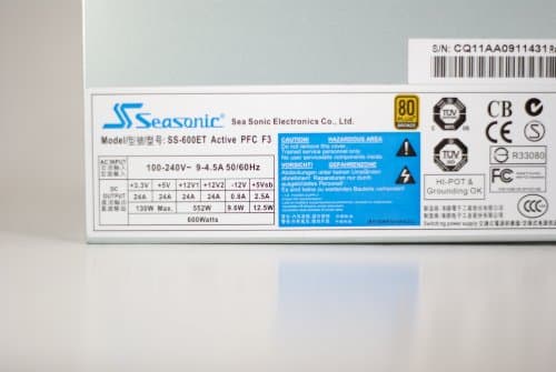 SeaSonic Platinum ATX 600W Non-Modular 80+ Bronze Certified image