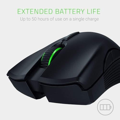 Razer Mamba Wireless 2018. True 16,000 DPS 5G Optical Sensor, Wired-Wireless Capability (50 Hour Battery Life), Powered by Razer Chroma, Ergonomic Gaming Mouse (Renewed) image