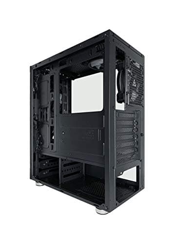 Apevia Matrix ATX Mid Tower Black with Tempered Glass Side Panel and USB 3.2 Gen 1 Type-A USB 2.0 Type-A image