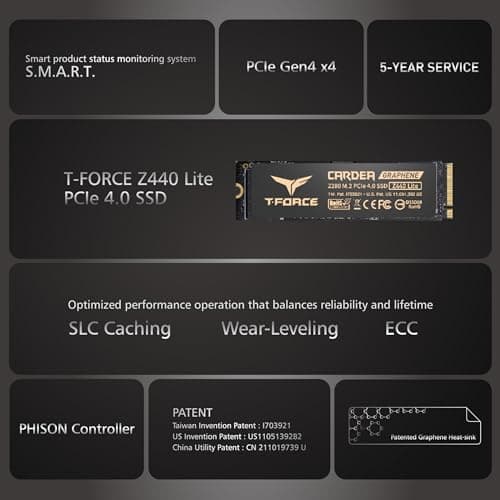 TEAMGROUP Z440 Lite 1TB M.2-2280 SSD PCIe 4.0 x4 NVMe image