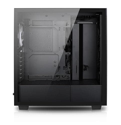 Rosewill Helium Flow RGB ATX Mid Tower Black Tempered Glass image