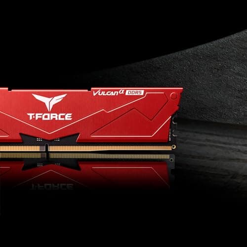 TEAMGROUP T-Force Vulcanα Red DDR5-6000 CL38 32GB (2x16GB) image