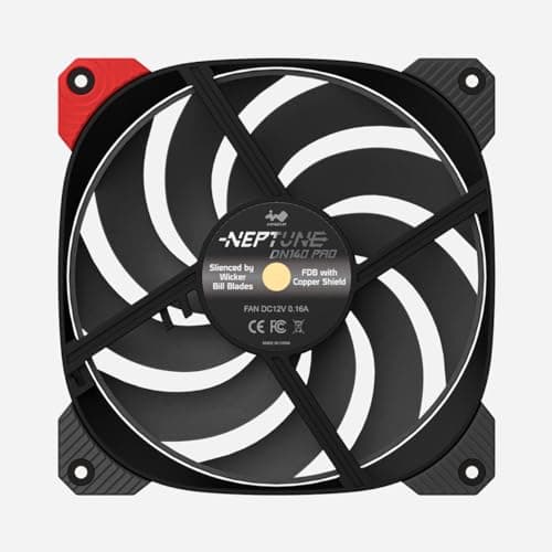 In Win Neptune DN140 Pro 140mm Black / Red PWM 91.66 CFM image