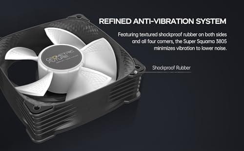 Geometric Future Squama 3805 120mm Black Addressable RGB PWM 115 CFM 1-Pack image