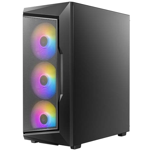 Antec AX61 ELITE ATX Mid Tower Black Tempered Glass Side Panel image