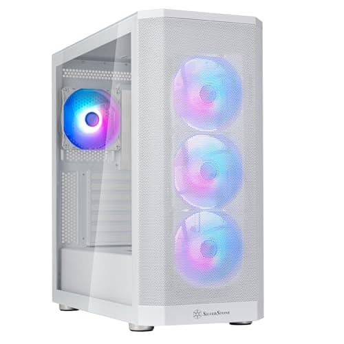 Silverstone FARA 514X ATX Mid Tower White Tempered Glass Side Panel image
