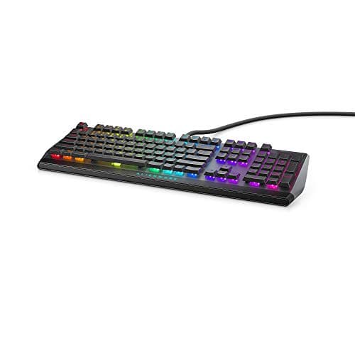 Dell Alienware AW510K Dark side of the moon RGB Wired Cherry MX Low Profile Red Gaming Keyboard image