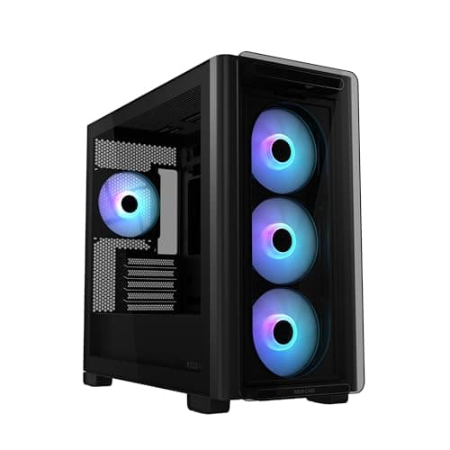 Asus A23 PLUS Micro ATX Mid Tower Black Tempered Glass Side Panel, USB 3.2 Gen 2 Type-C, USB 3.2 Gen 1 Type-A main image