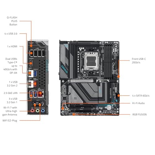 Gigabyte X870 GAMING X WIFI7 AM5 DDR5 ATX image