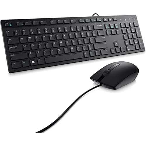Dell KM300C Wired Standard Keyboard With Optical Mouse image