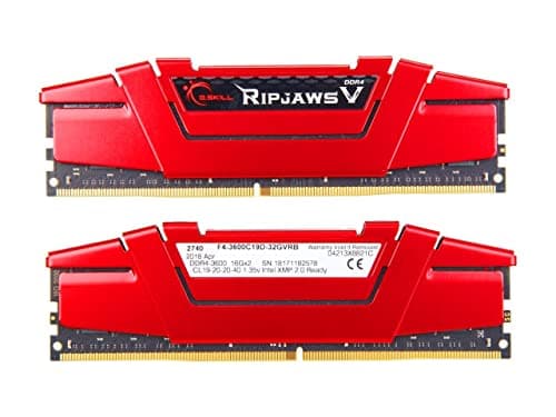 G.Skill Ripjaws V Red / Black DDR4-3600 CL19 32GB (2x16GB) image