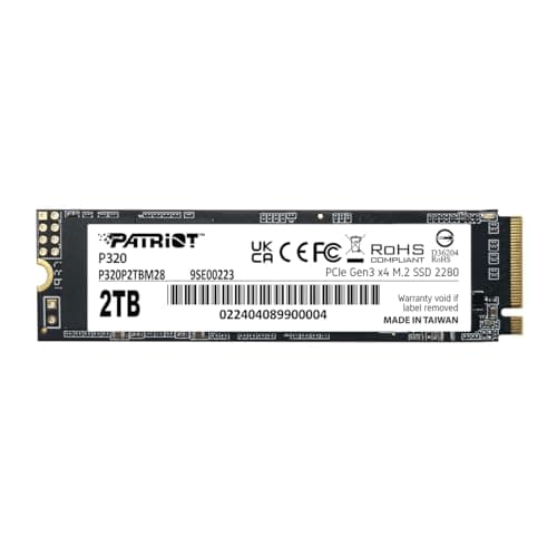 Patriot P320 2TB M.2-2280 SSD PCIe 3.0 x4 NVMe image