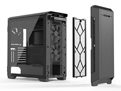 Phanteks Eclipse P600S ATX Mid Tower Black with Tinted Tempered Glass Side Panel and USB 3.2 Gen 2 Type-C, USB 3.2 Gen 1 Type-A Front Panel image