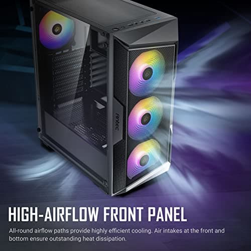 Antec AX61 ELITE ATX Mid Tower Black Tempered Glass Side Panel image