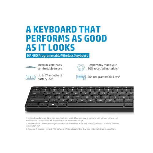 HP 450 Wired/Wireless Standard Keyboard image