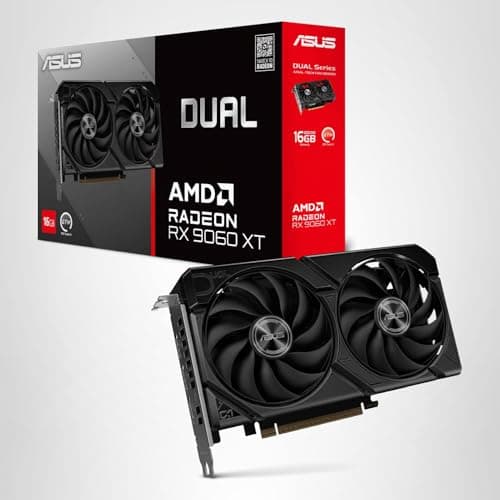 ASUS Dual Radeon RX 9060 XT 16GB GDDR6 Black image