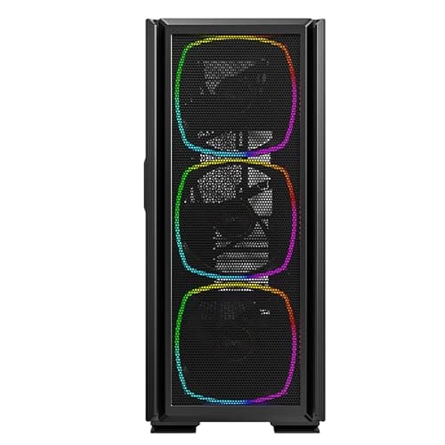 Montech SKY TWO GX ATX Mid Tower Black with Tempered Glass Side Panel and USB 3.2 Gen 2 Type-C, USB 3.2 Gen 1 Type-A image