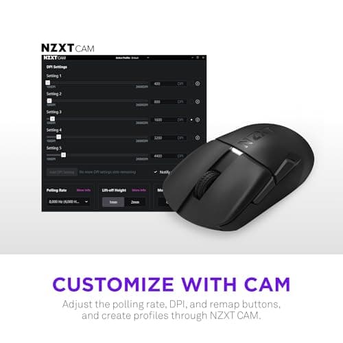 NZXT Lift Elite Wired/Wireless Optical Mouse image