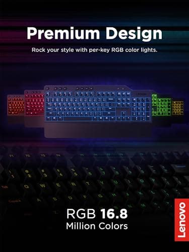 Lenovo Legion K500 Mechanical RGB Wired Kailh Red Gaming Keyboard image