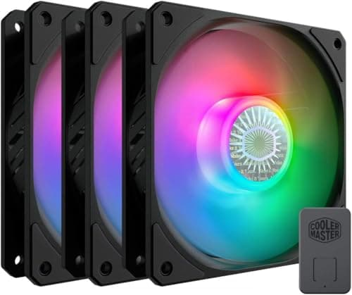 Cooler Master SickleFlow 120mm Black Addressable RGB PWM 62 CFM 3-Pack image