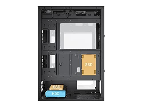 BGears b-Optillusion ATX Mid Tower Black Tempered Glass Side Panel image