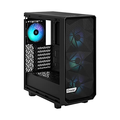 Fractal Design Meshify 2 Compact RGB ATX Mid Tower Black Tinted Tempered Glass image